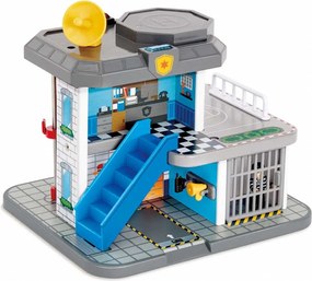 Hape - Писта с влаково трасе и пожарен център и полиция 2в1 H3736