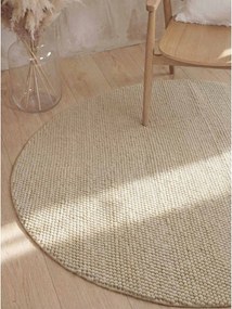 Бежов ръчно изработен вълнен кръгъл килим ø 200 cm Richmond Diana – Ted Baker