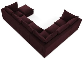 Бордо ъглов диван (ляв ъгъл/U форма) Manao – Makamii