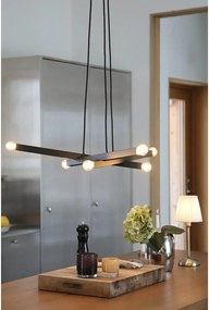 Черно метално висящо осветително тяло Stack – Markslöjd