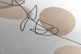 Картина на платно – Минималистичен лист на бял фон No4