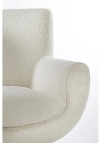 Кремаво кресло от букле Vinstra – Light &amp; Living