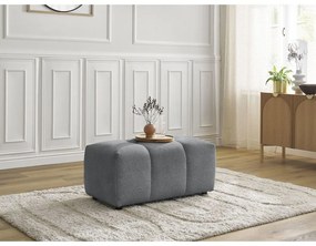 Сива шенилова табуретка Roxelane – Bobochic Paris