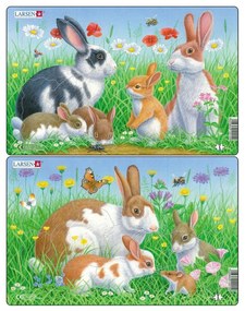 Larsen - Пъзел: Серия - "Зайчета" - 8 части, среден