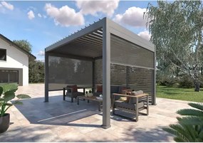 Капак за пергола Hesperide Evora, Графит, 1.3 m