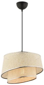 Пендант на кабел BARETTE 1xE27/60W/230V кремав/лъскав хром