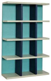 Стенен рафт на няколко нива в тюркоазен цвят 45 cm Galaxy – Hübsch