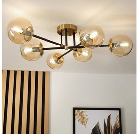 Brilagi - Полилей за монтаж на тавана MALIVA 6xE14/15W/230V златист