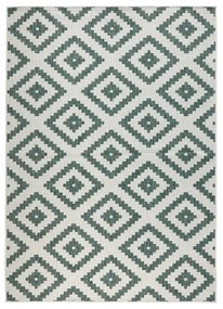 Зелен и кремав килим на открито , 120 x 170 cm Malta - NORTHRUGS