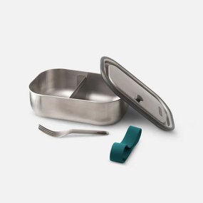 Кутия за храна Black+Blum BAM-SS-L005, 1 л, Правоъгълна, Подходяща за фурна, Без BPA, Неръждаема стомана, Син