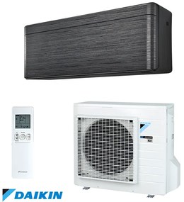 Инверторен климатик Daikin Stylish FTXA20BT + RXA20A, 7000 BTU, 15 м2, A+++, Wi-Fi, R-32, Тъмносив