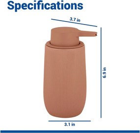 Кафяв пластмасов диспенсер за сапун 400 ml Fablo – Wenko