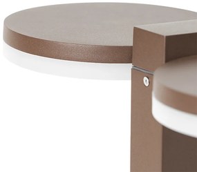 Стойка за външна лампа ръждиво кафява 50 см с LED 2-светлина IP44 - Esmee