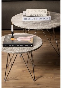 Мраморна кръгла странична масичка ø 55 cm Prunus – Actona