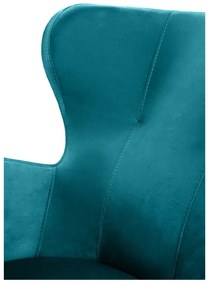 Тюркоазено кадифено кресло Noemye – Bonami Selection
