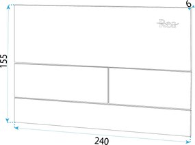 Бутон за тоалетна K011A-Q и Slim024N Rea T Titan