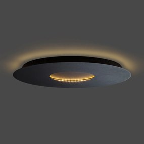 Модерна таванна лампа черна 60 см вкл. LED с 3-степенно димиране - Morning