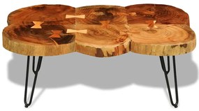 242443 vidaXL Маса за кафе от 6 свола, 35 см, акация масив