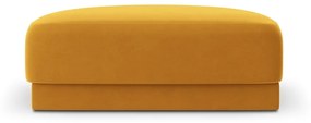 Кадифена табуретка в цвят горчица Miley - Micadoni Home