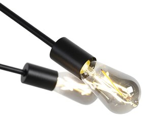 Интелигентен индустриален висящ аплик черен с 6 WiFi ST64 - Sydney