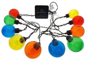 LED соларен гирлянд 10xLED/3,65м 600 mAh IP44 многоцветен