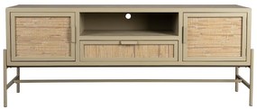 Бежова маса за телевизор от масивна ела 148x60x38 cm Yasu – Dutchbone