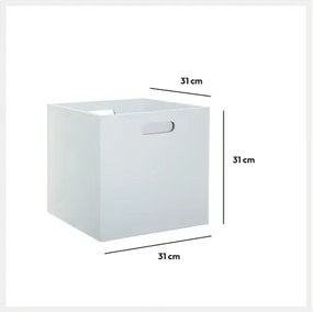 Кутия за съхранение 5five Mix & Modul, Дърво, 31x31 cm - Сив