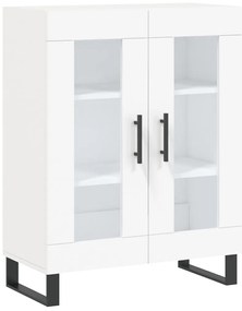 827812 vidaXL Сайдборд, бял, 69,5x34x90 см, инженерно дърво