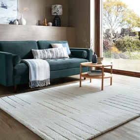 Кремав ръчно изработен вълнен килим 120x170 cm Dottie Geometric – Flair Rugs