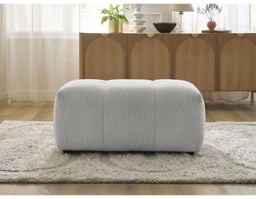 Светлосива табуретка от прежда с примки от букле Roxelane – Bobochic Paris