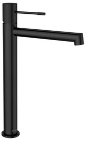 Матово-черна стояща батерия за мивка Solaris – Sapho