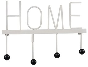 Бяла метална стенна закачалка Home – Ixia