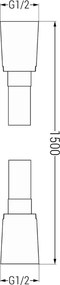 Mexen Uno DR45 вграден душ комплект, черен - 71435DR45-70