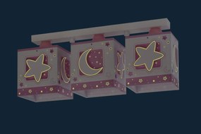 Полилей Ango Moon три светлини-розов