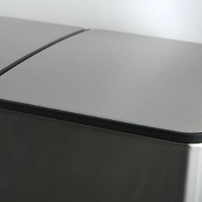 Стоманено кошче за боклук 2x20 l за рециклиране с педал в матово сребрист цвят Aliya – Spirella