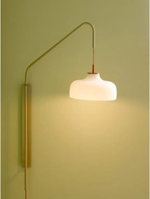 Бяла/бежова стенна лампа за контакт ø 29 cm Current – Hübsch