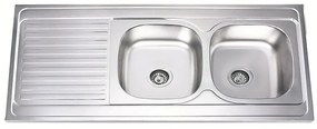 Кухненска мивка ICK 12060 L, алпака, ляв плот, 60x120см