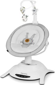 Lionelo - Люлка за бебе с мелодия BELLA Grey Concrete + дистанционно управление