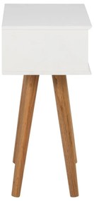 Бяло нощно шкафче Mitra - Actona