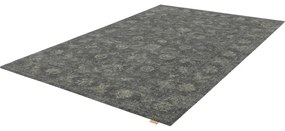 Сив вълнен килим 230x340 cm Calisia Vintage Flora – Agnella