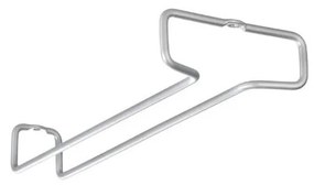 Стенни стоманени държачи за чаши в комплект 2 бр. в сребрист цвят Rail – Metaltex