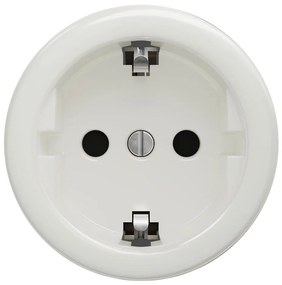 Kliklap - Ретро домашен контакт без рамка SCHUKO 230V/16A бял