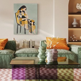 Картина с ръчно изрисувани елементи 70x100 cm Penelope – Styler