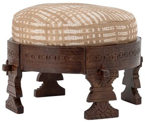 Табуретка в бежов и тъмнокафяв цвят Paloma – Bloomingville