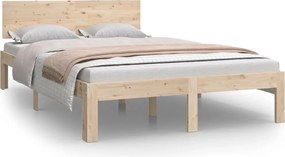 810490 vidaXL Рамка за легло, бор масив, 120х200 см