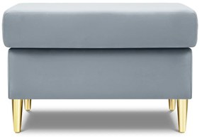 Светлосиня кадифена табуретка Kyoto – Cosmopolitan Design