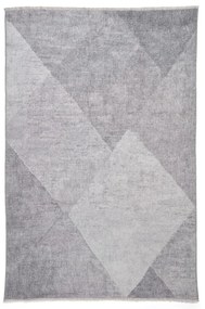Светлосив килим със смес от памук подходящ за пране 122x170 cm Whisper – Think Rugs