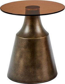 Кафява стоманена кръгла масичка за кафе ø 45 cm Dunsley – Actona