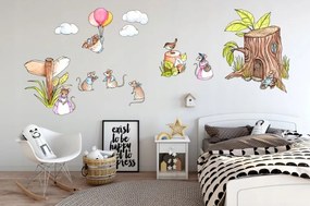 Очарователен детски стикер за стена Семейство мишки 60 х 120 см 100 x 200 cm