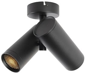 Дизайнерски прожектор черен 2 лампи - Scopio Honey
